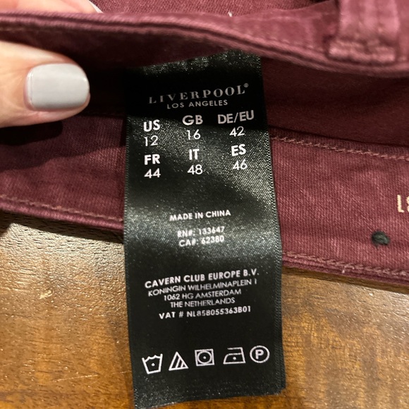Liverpool jeans-beautiful color for winter! - Picture 5 of 5